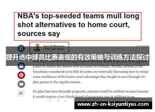提升选中球员比赛表现的有效策略与训练方法探讨
